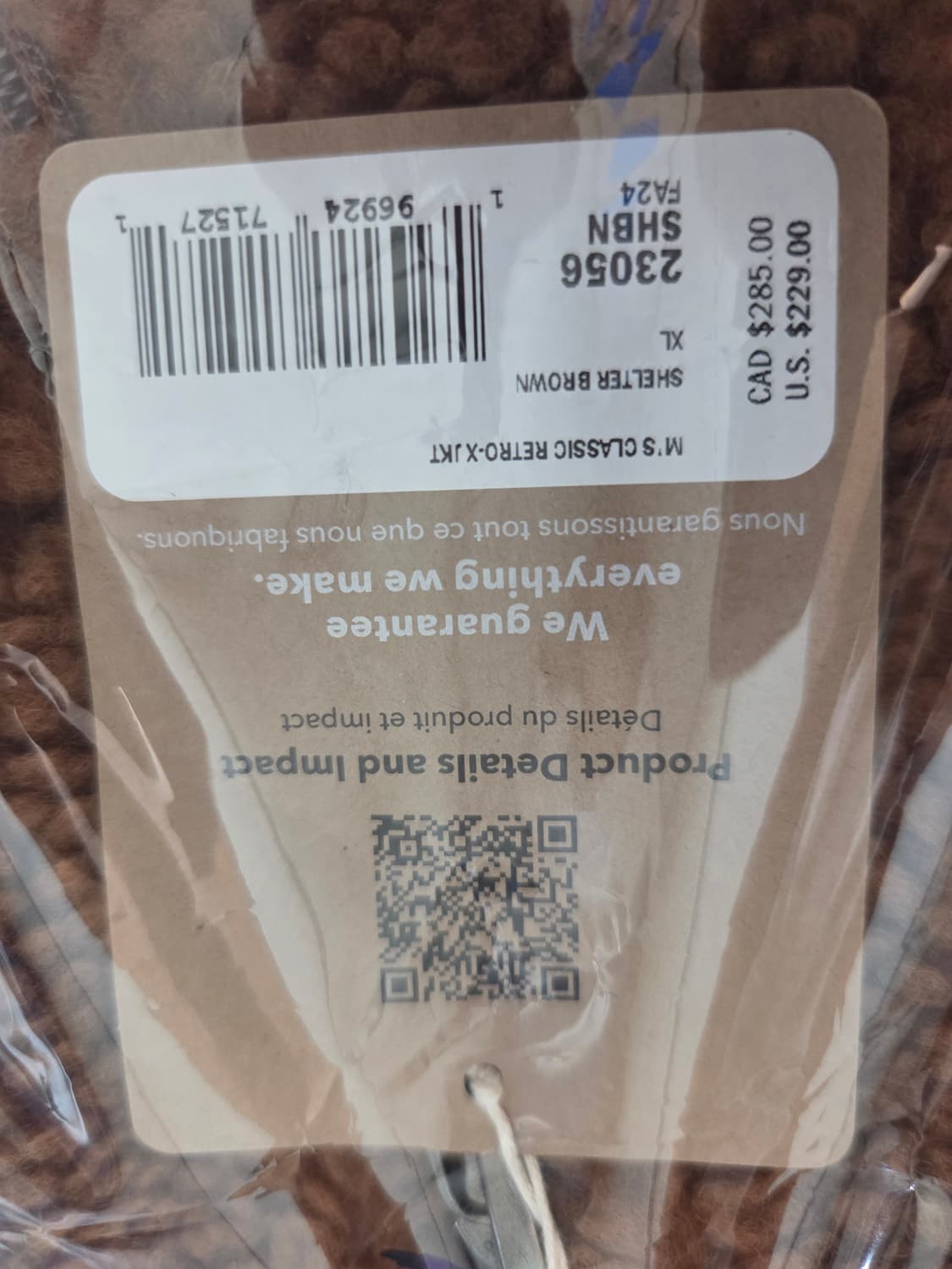 파타고니아 클래식 레트로X 자켓 쉘터 브라운 팝니다. 상품이미지5