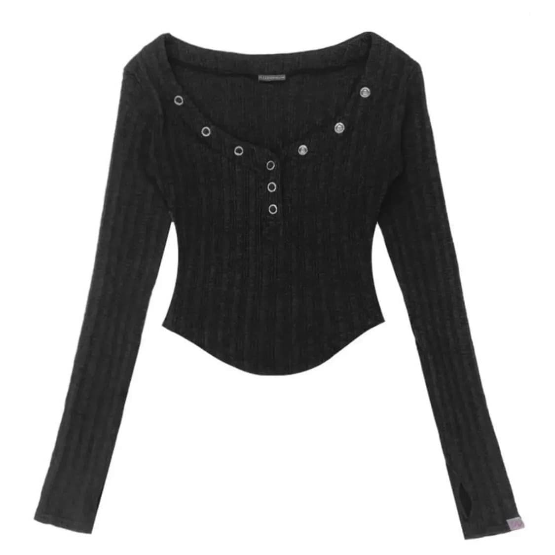 플리즈노팔로우 버니탑2 차콜 상품이미지1