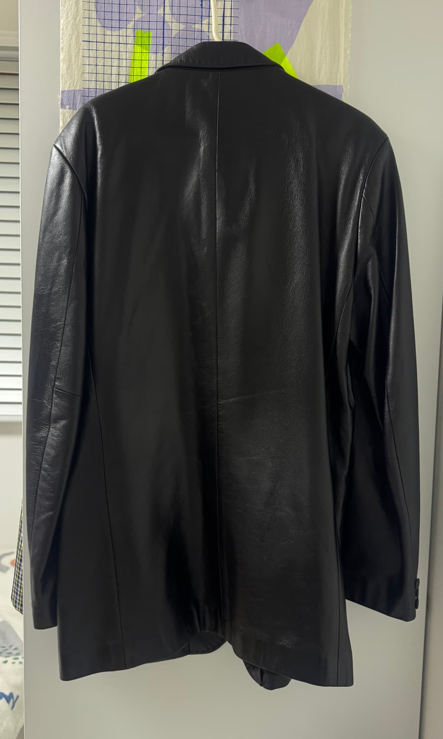 블랙 레더 자켓 상품이미지3