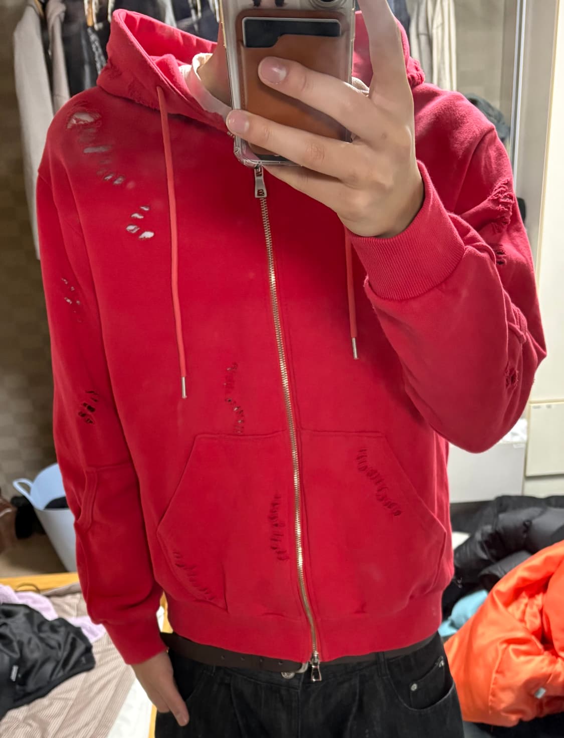 발망 파리 디스트로이드 후드집업 상품이미지6