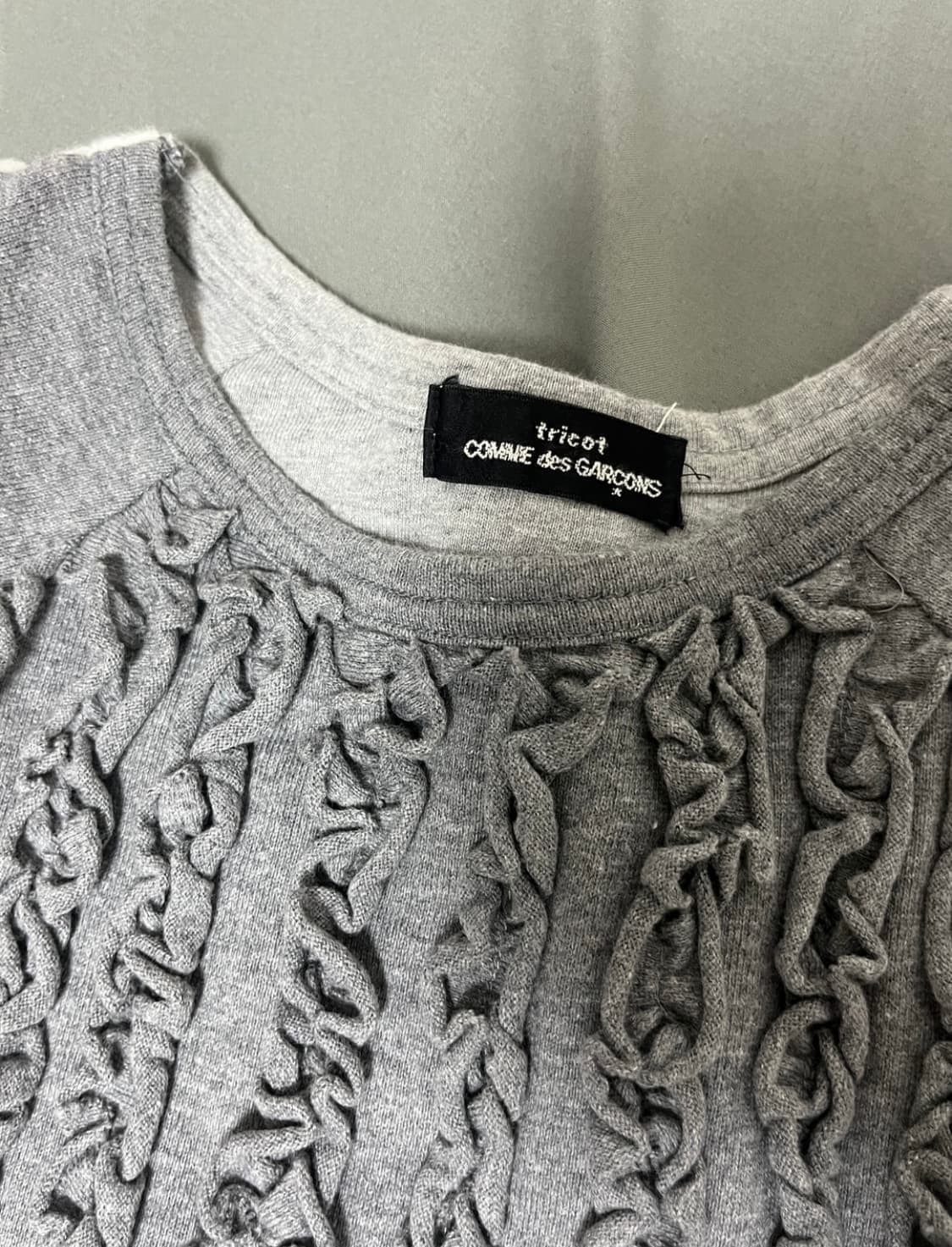 꼼데가르송 트리콧 프릴 티셔츠 상품이미지2