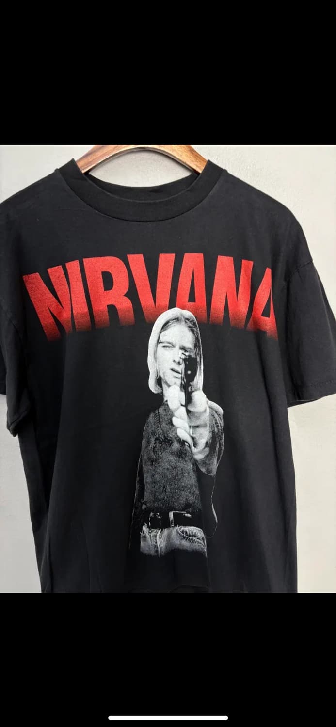 빈티지 너바나 앨범 프로모션 그래픽 반팔 H2523 상품이미지3