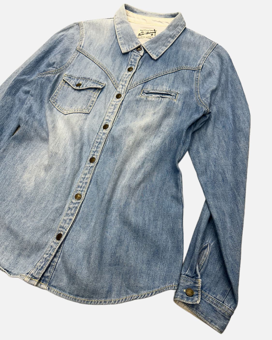 western pocket denim shirt 상품이미지2