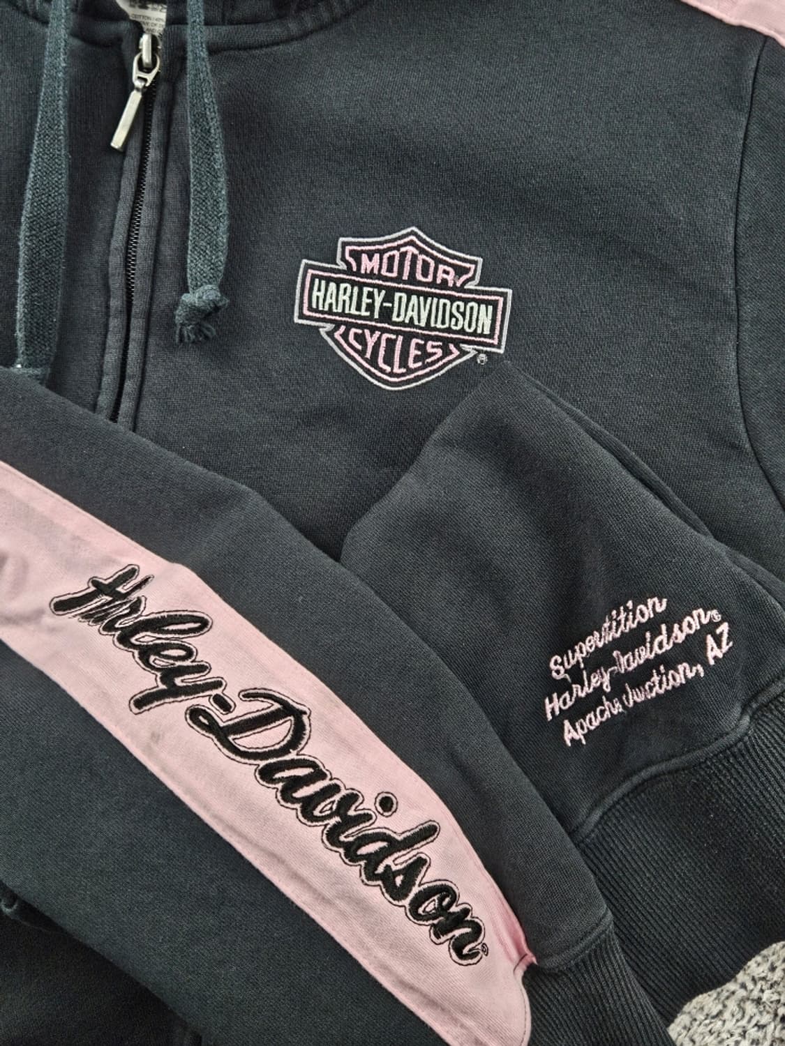 할리데이비슨 사이드 트랙 라인 후드 집업 ( XL ) / 11145 상품이미지8