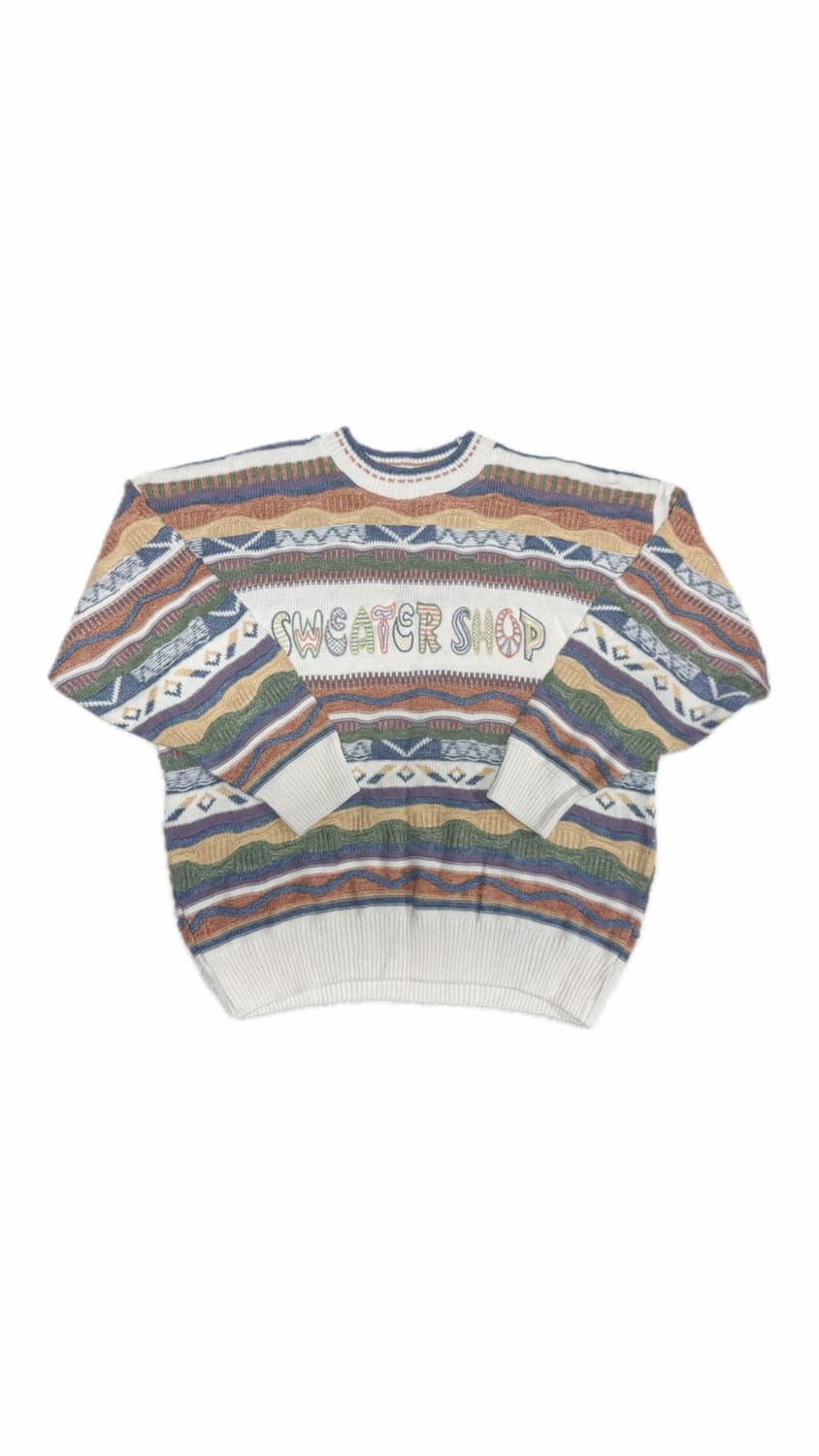 파스텔 배색 니트  상품이미지1