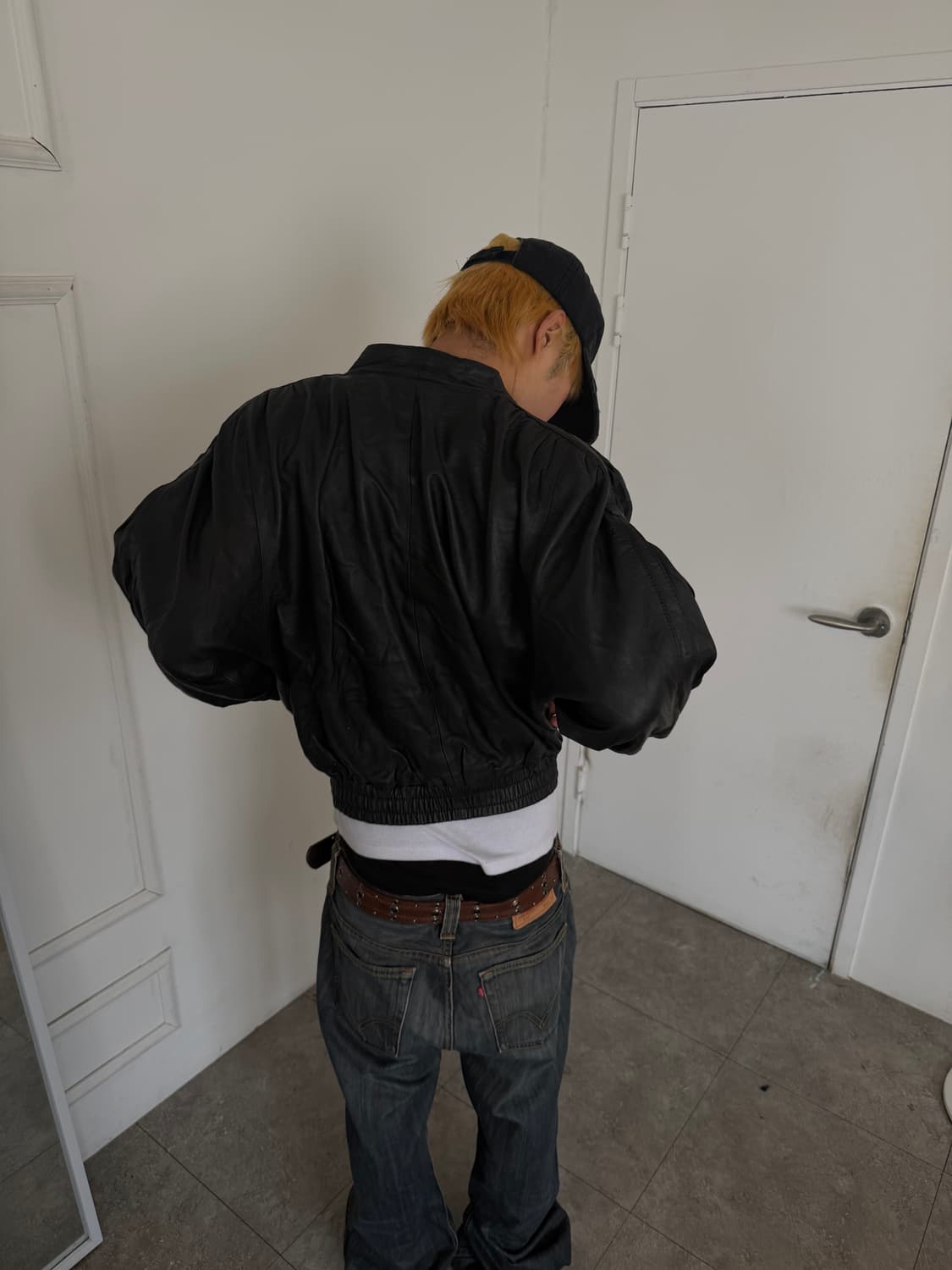 랩클로저 레더 블루종 자켓 상품이미지8