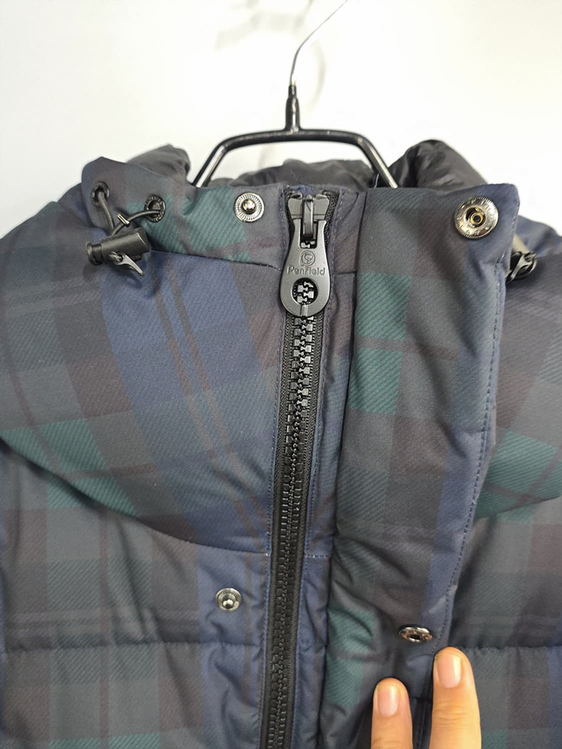 펜필드(Penfield) 블랙워치 체크 롱패딩 L 상품이미지5