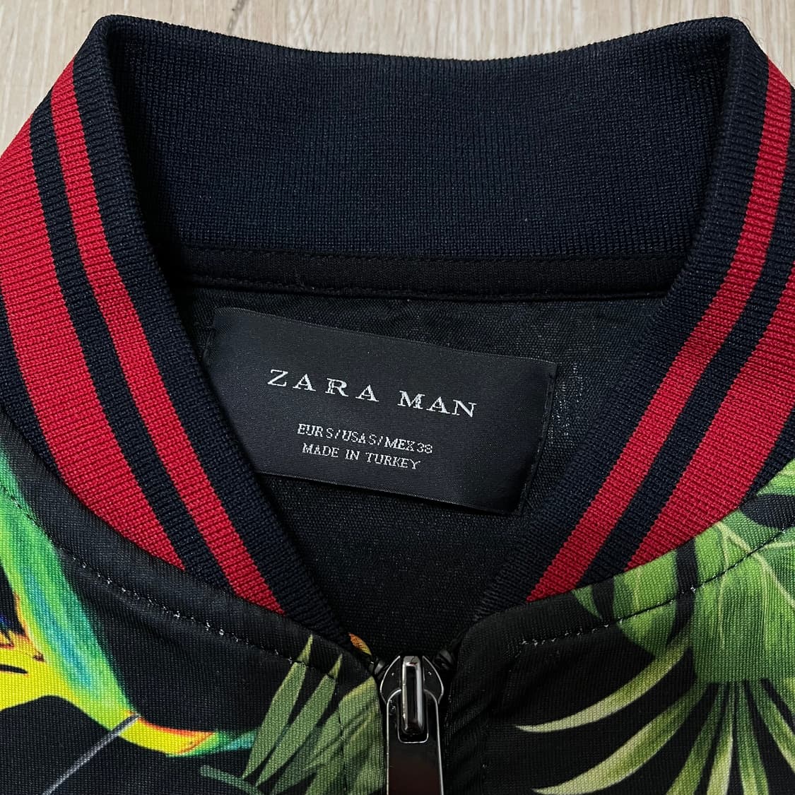 자라 맨 트로피컬 리프 하와이안 져지 트랙탑 자켓 S/90 상품이미지5