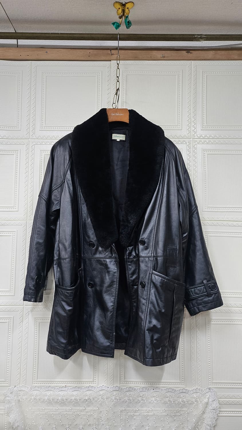 양털 무스탕 남성 가죽 코트 상품이미지1