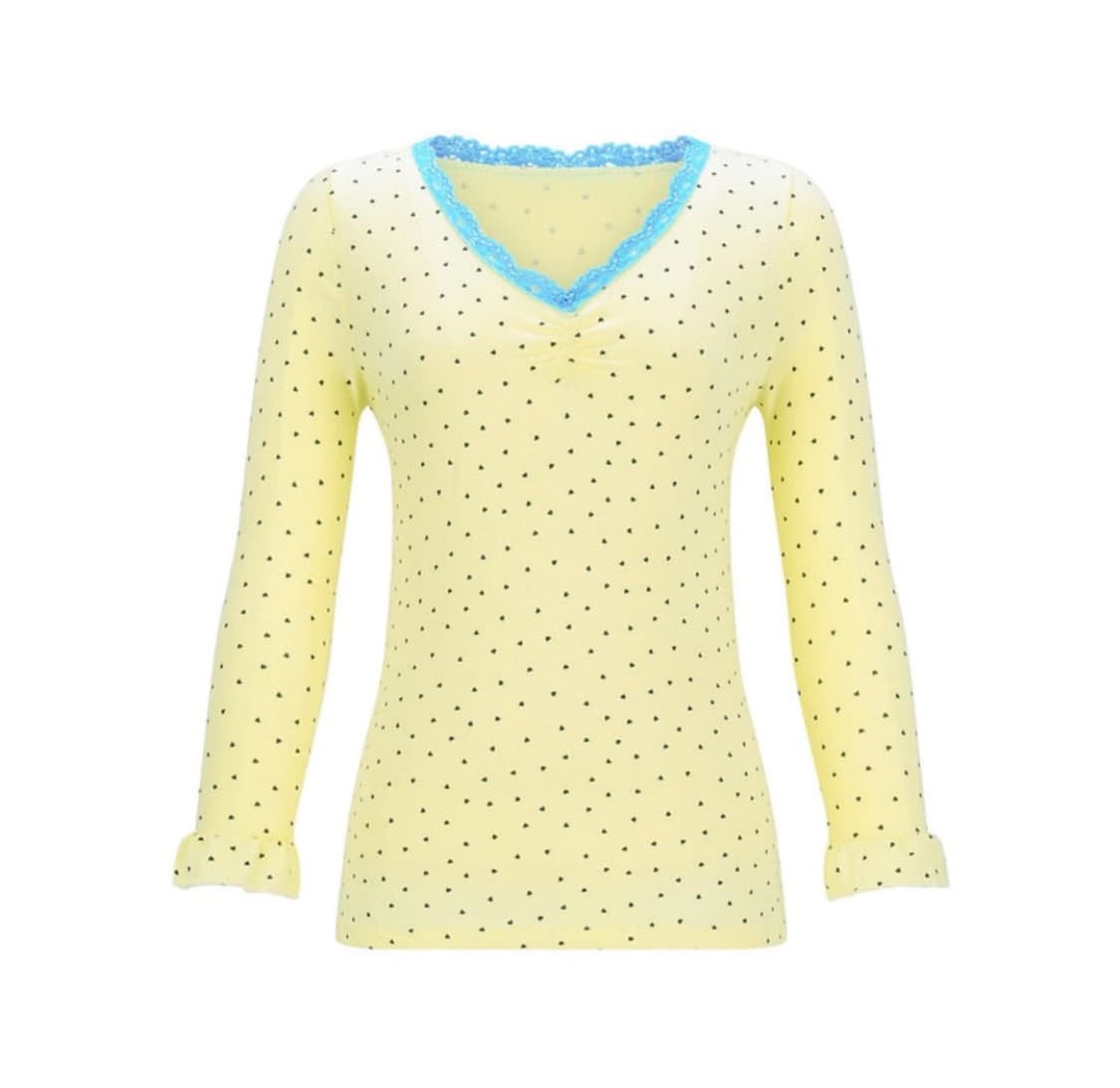 샴페어리 mini heart lace top (lemon) 상품이미지1