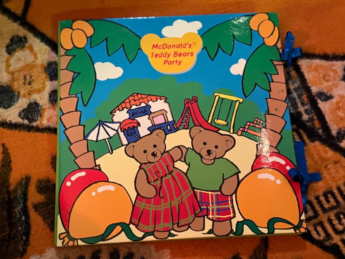 빈티지 1999 맥도날드 테디베어 맥테디 파티 세트 상품이미지4