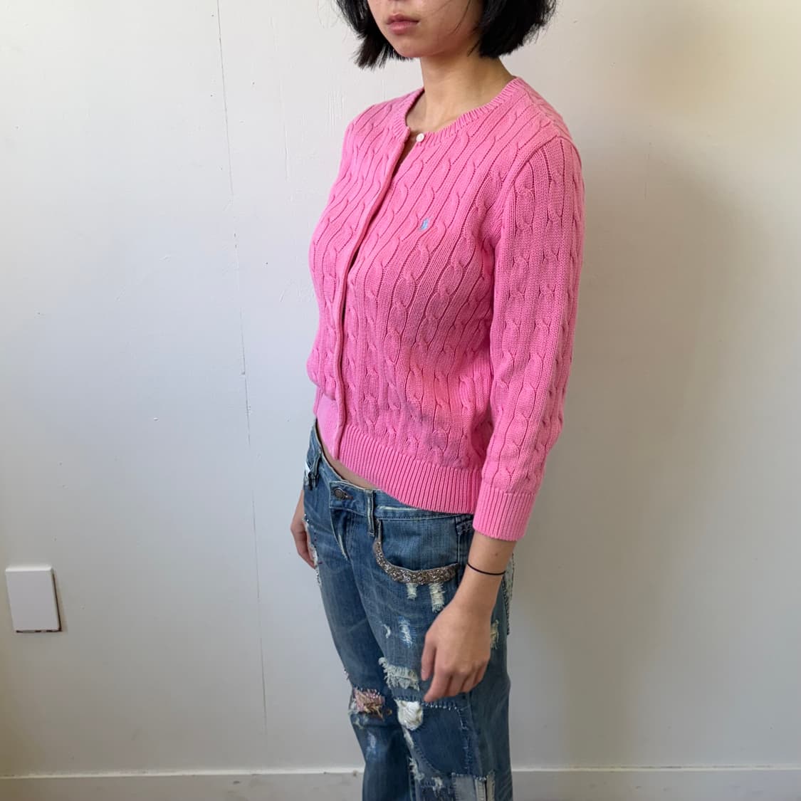 폴로 코튼 가디건 상품이미지2