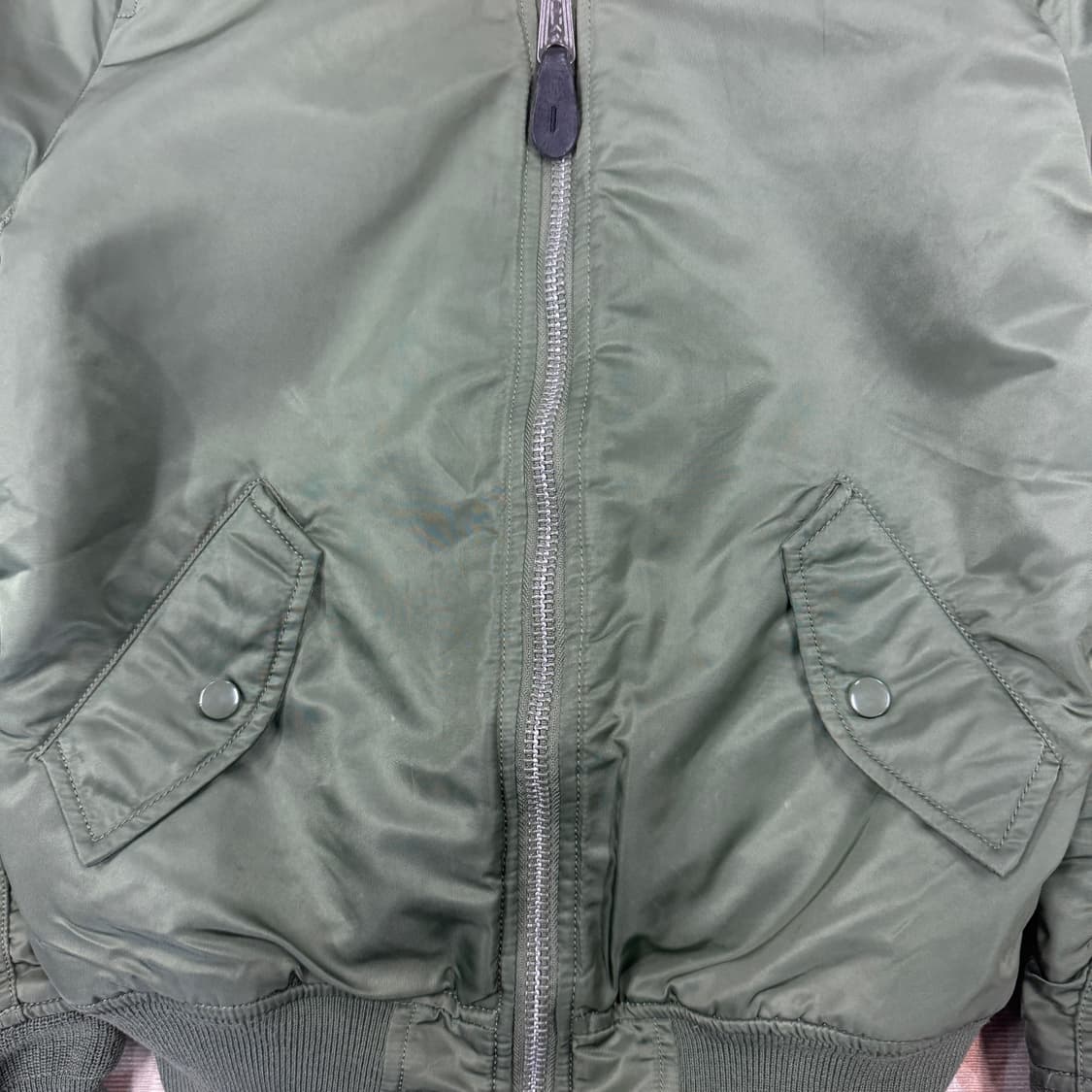 (XS)알파 인더스트리 MA-1플라이트 자켓(세이지그린) 상품이미지2