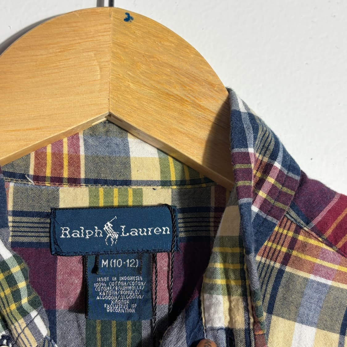 폴로 랄프로렌 빈티지 멀티 타탄 체크 버튼다운 셔츠 (무료배송) 상품이미지2