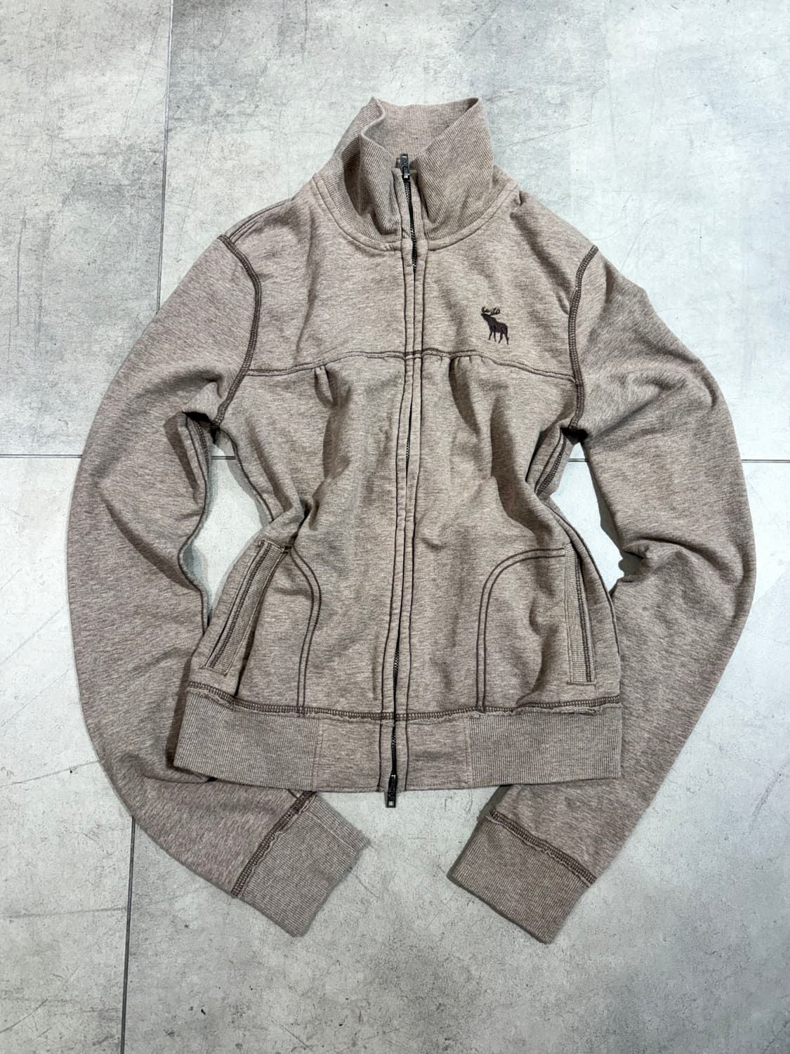 아베크롬비 모카 초코 브라운 집업 자켓 상품이미지1