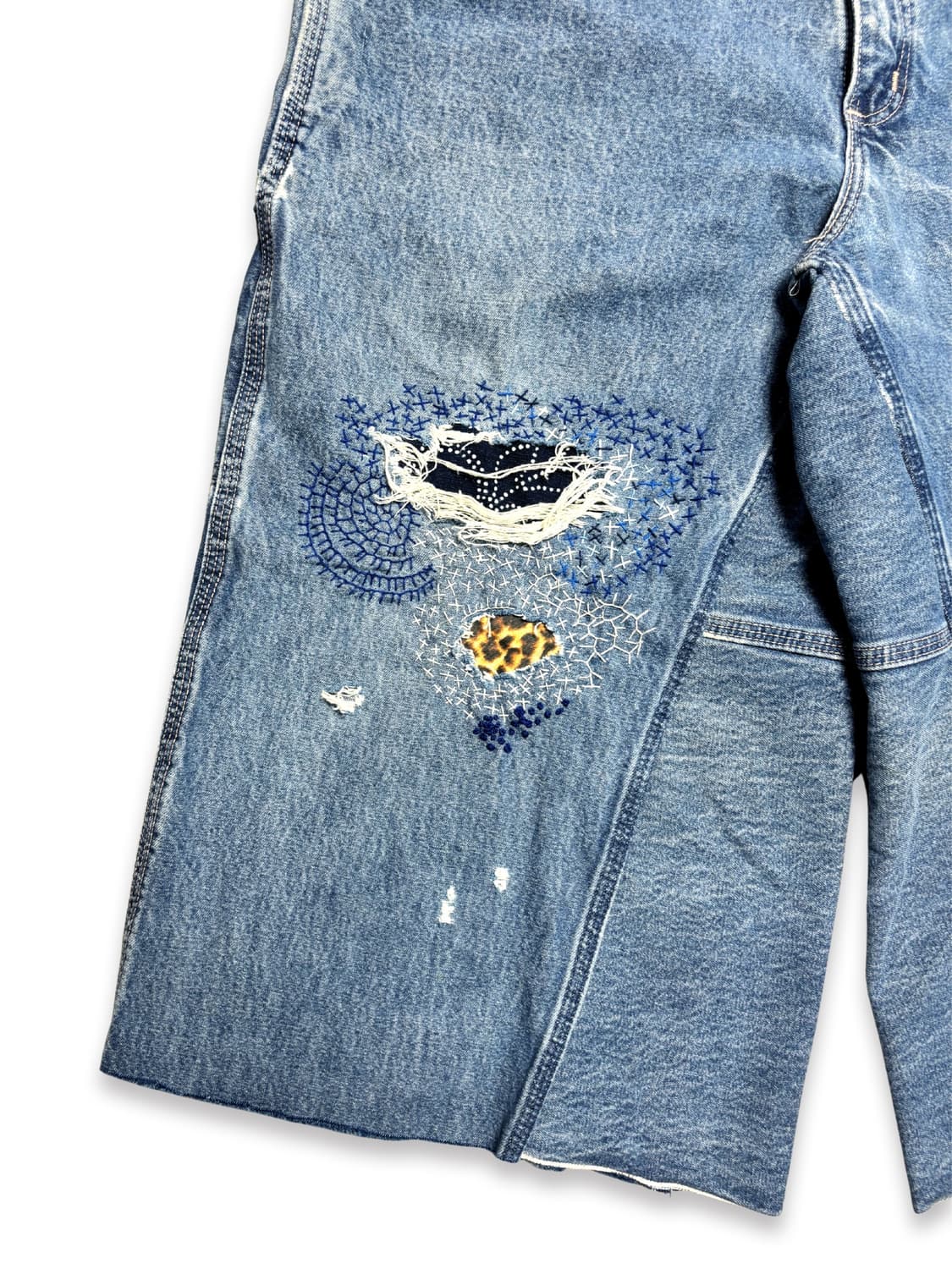 Carhartt Boro Sashiko Distressed Shorts 상품이미지3