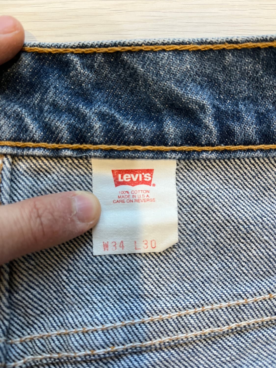 90s 리바이스 517 오렌지탭 34x30 made in USA 상품이미지3