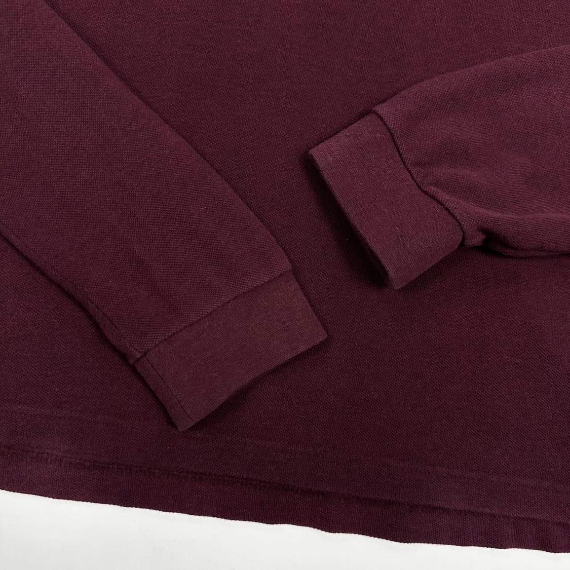 라코스테 크록 버건디 카라 긴팔티셔츠 (L) 상품이미지4