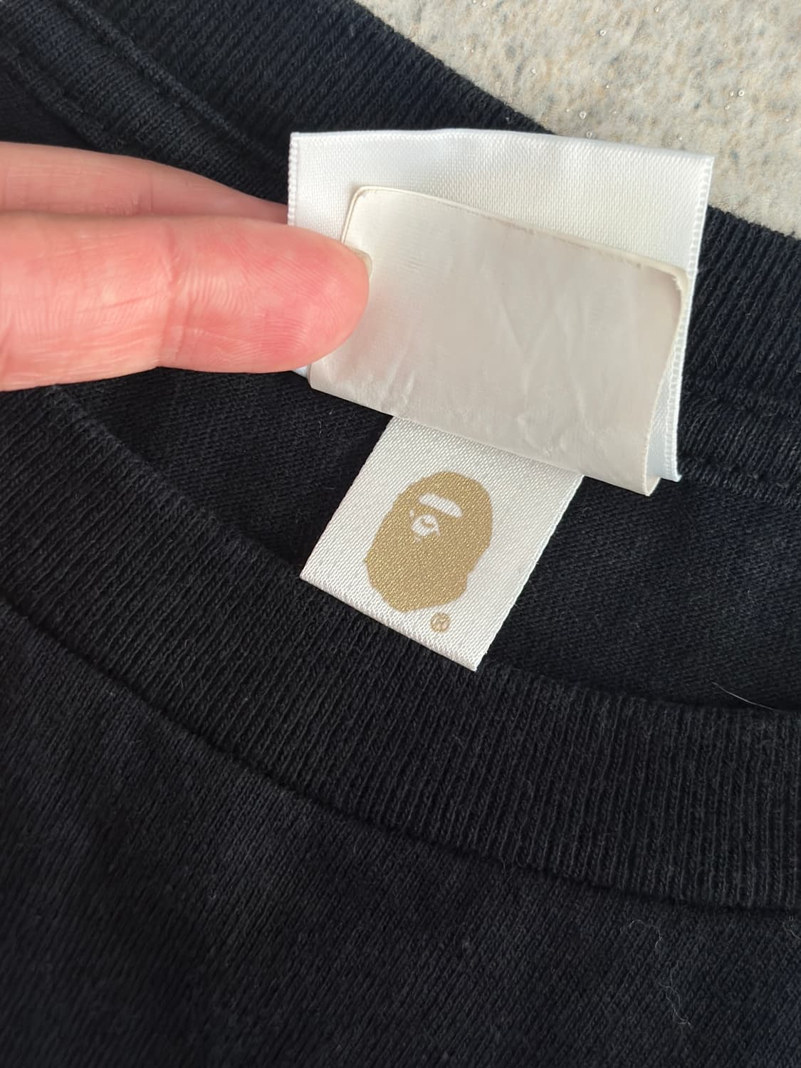 베이프 블랙 컬리지 반팔 티셔츠  상품이미지9