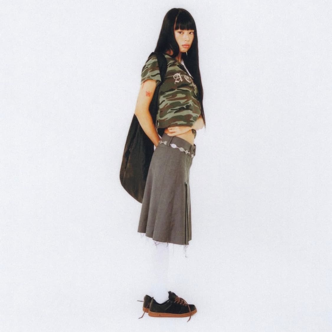 [에이이에이이 aeae] pleat skirt (미디 스커트) 상품이미지2