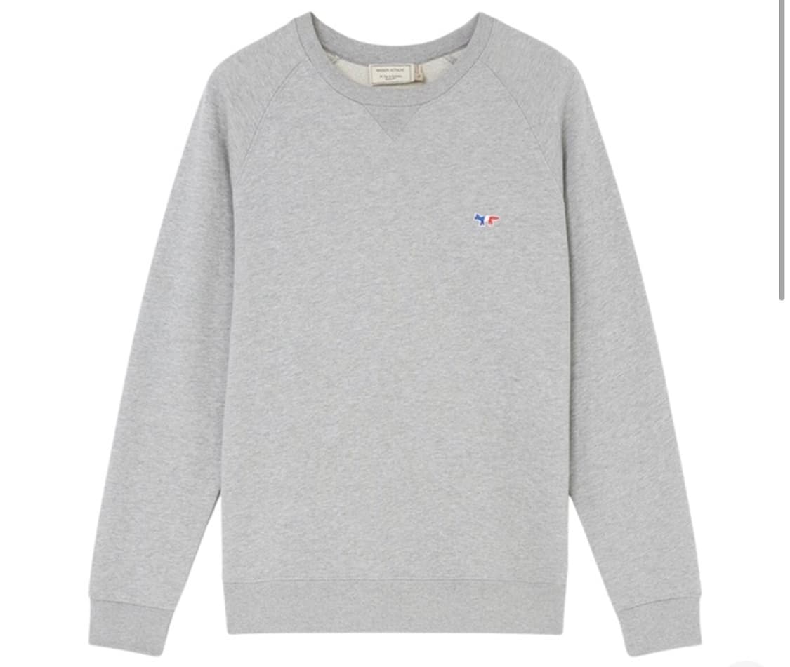 메종 키츠네 트라이컬러 맨투맨 XL 상품이미지1