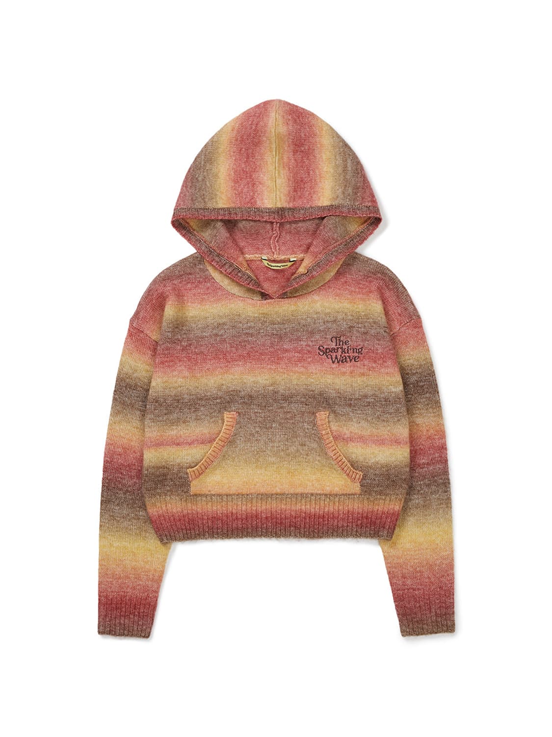 Gradation Knit Hoodie Brown 상품이미지1