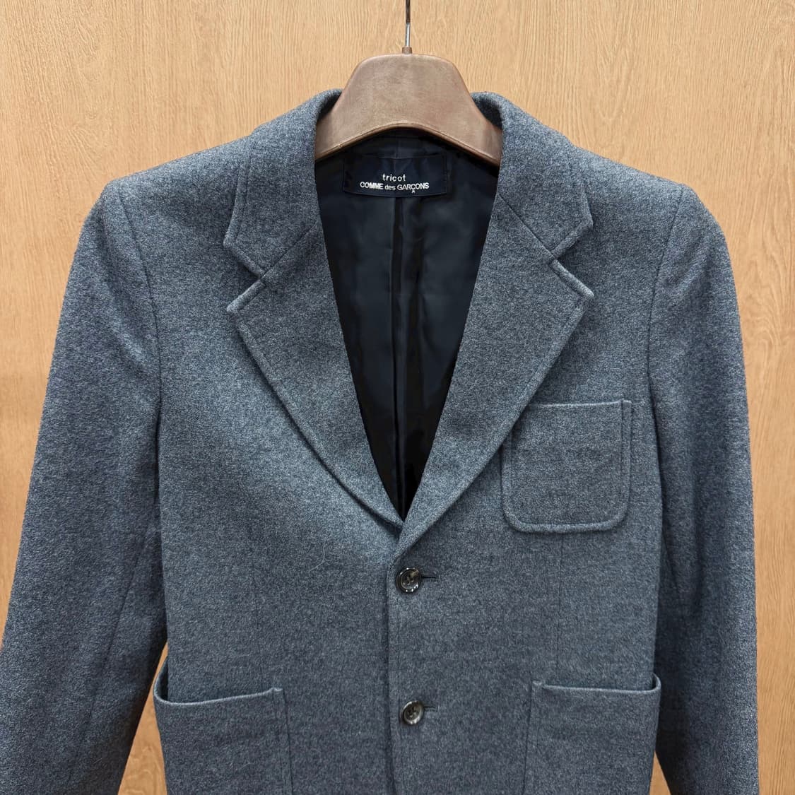 꼼데가르송 울 블레이저 그레이 상품이미지4