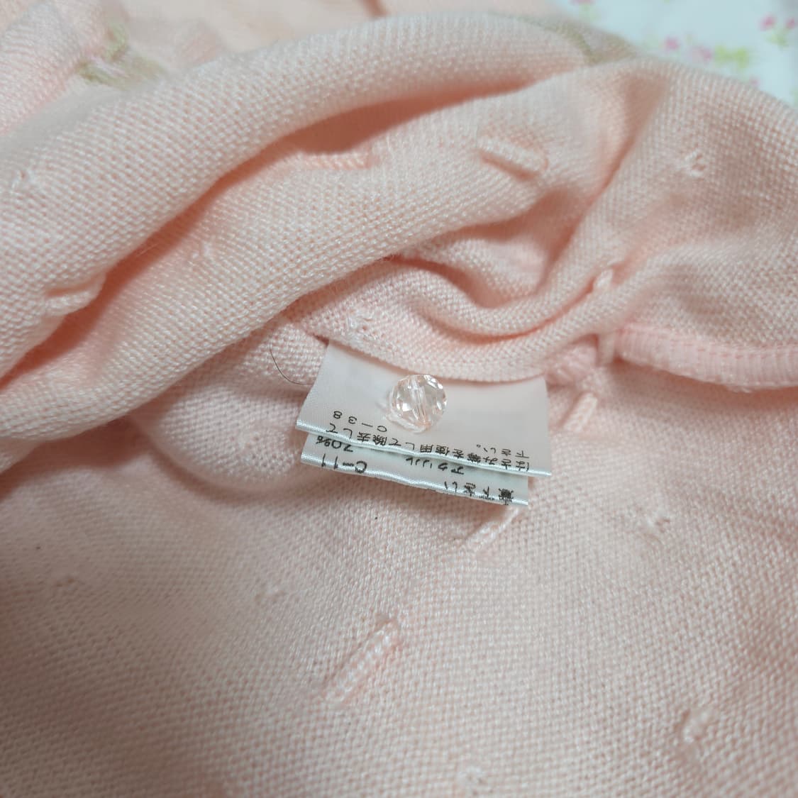 빈티지 핑크 리본 볼레로 가디건 리즈리사깔 히메카지 히메갸루 상품이미지3