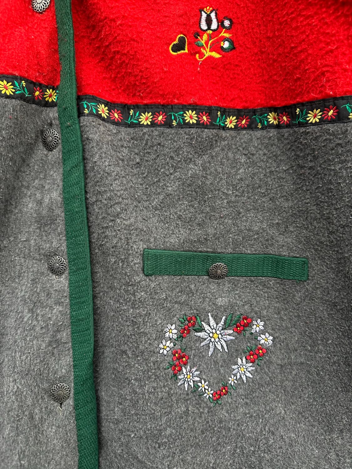 이탈리아산 빈티지 티롤리안 플리스 가디건 상품이미지6