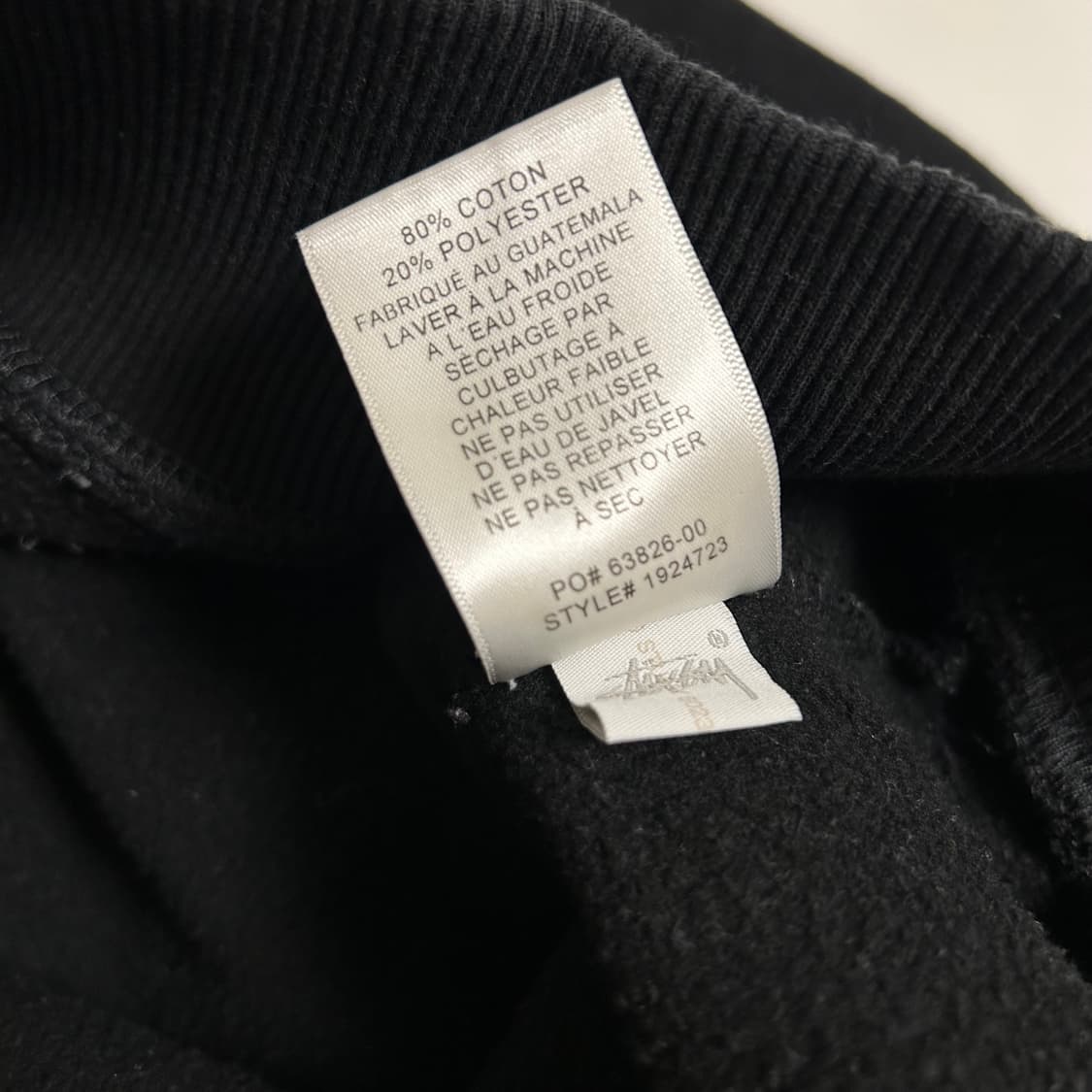 M 스투시 피스닷 후드 블랙 상품이미지8