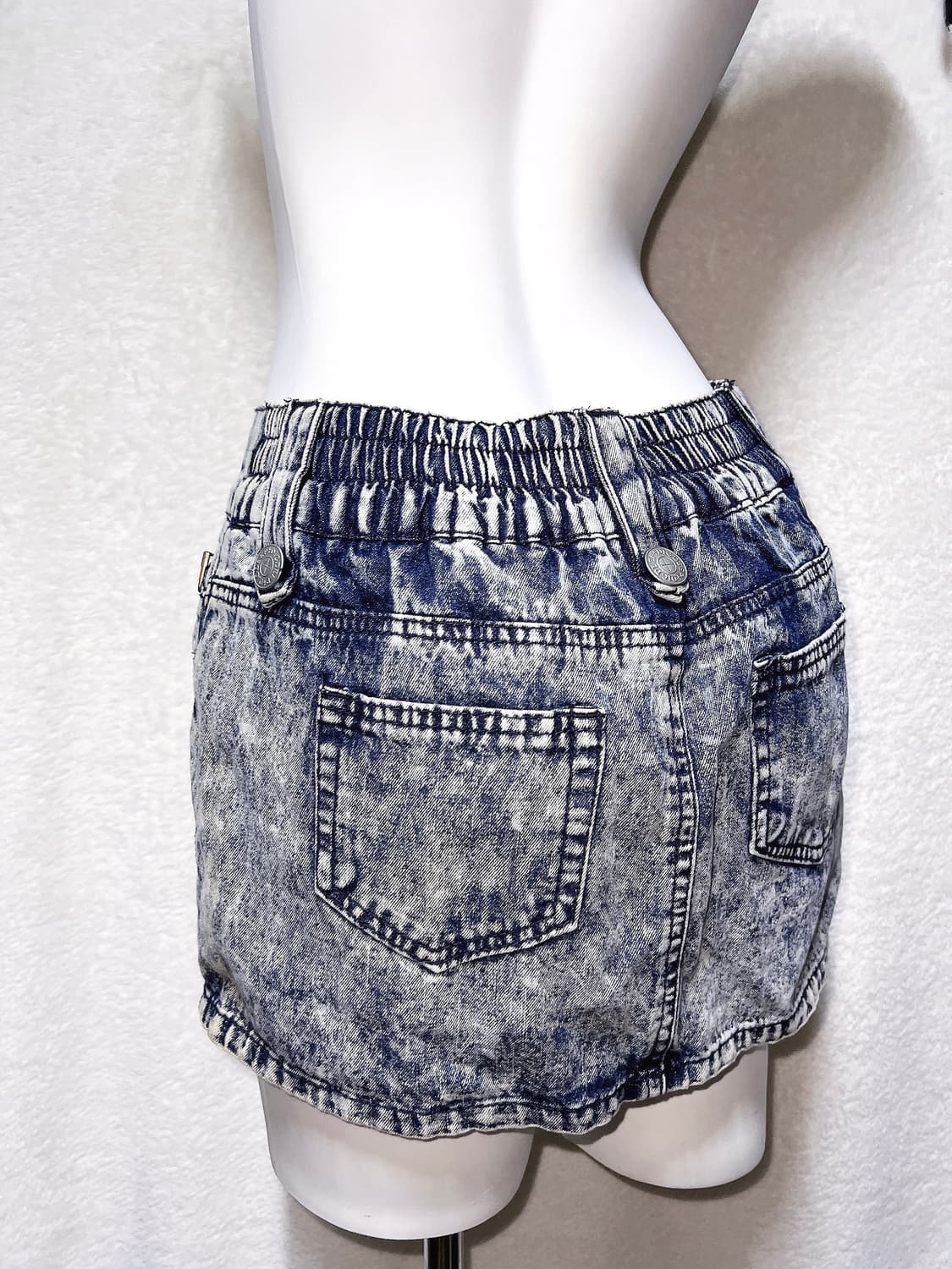 디그딥 digdeep 돌청 y2k 펑크 오네갸루 데님 초미니스커트 핀터 상품이미지4