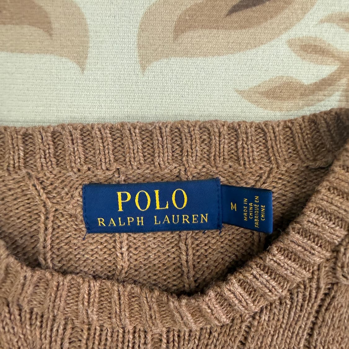 (M)폴로 랄프로렌 꽈배기 케이블니트(브라운) 상품이미지2