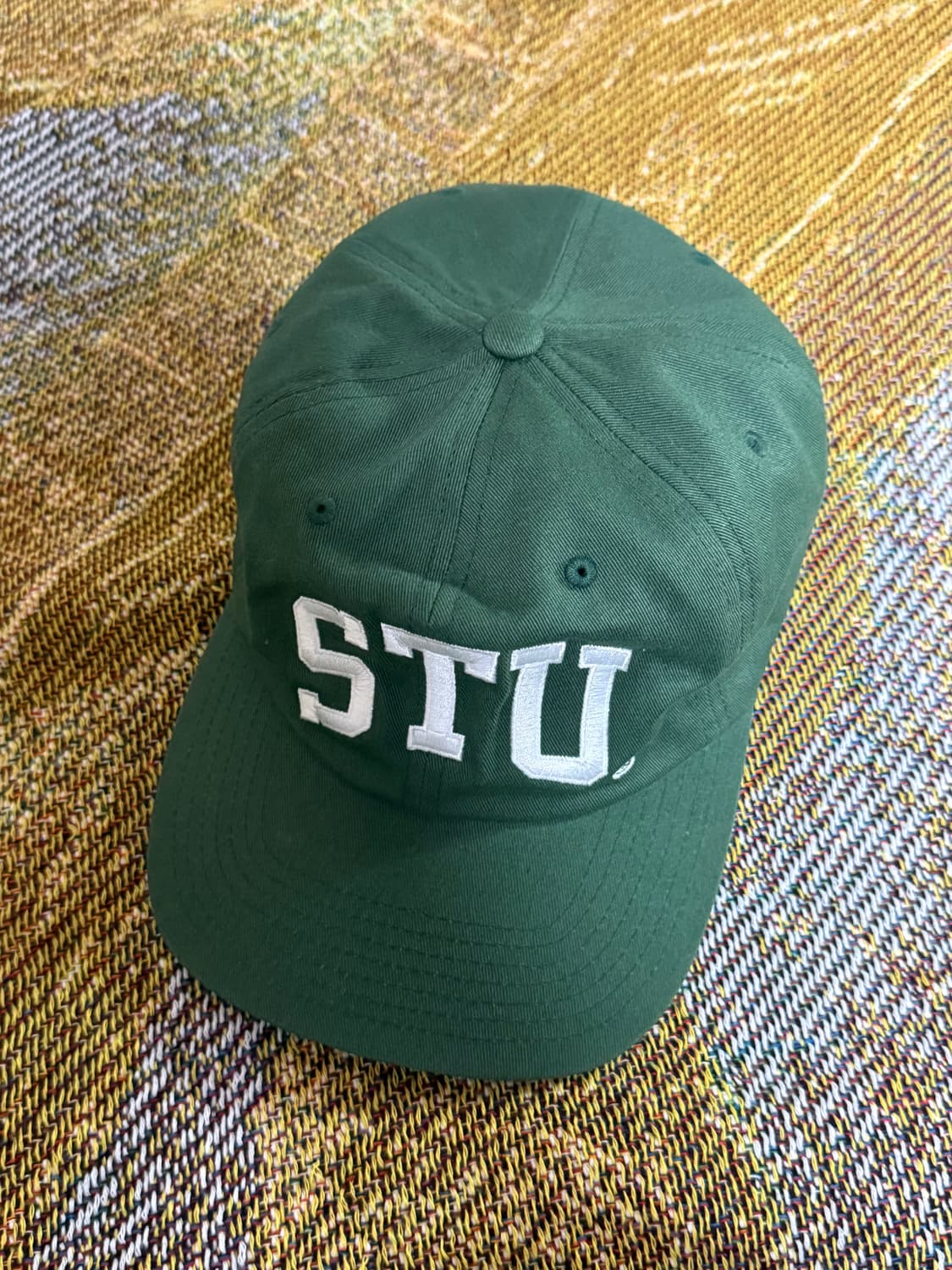 스투시 미드 뎁스 스투 아치 스트랩백 캡 포레스트판매 상품이미지1