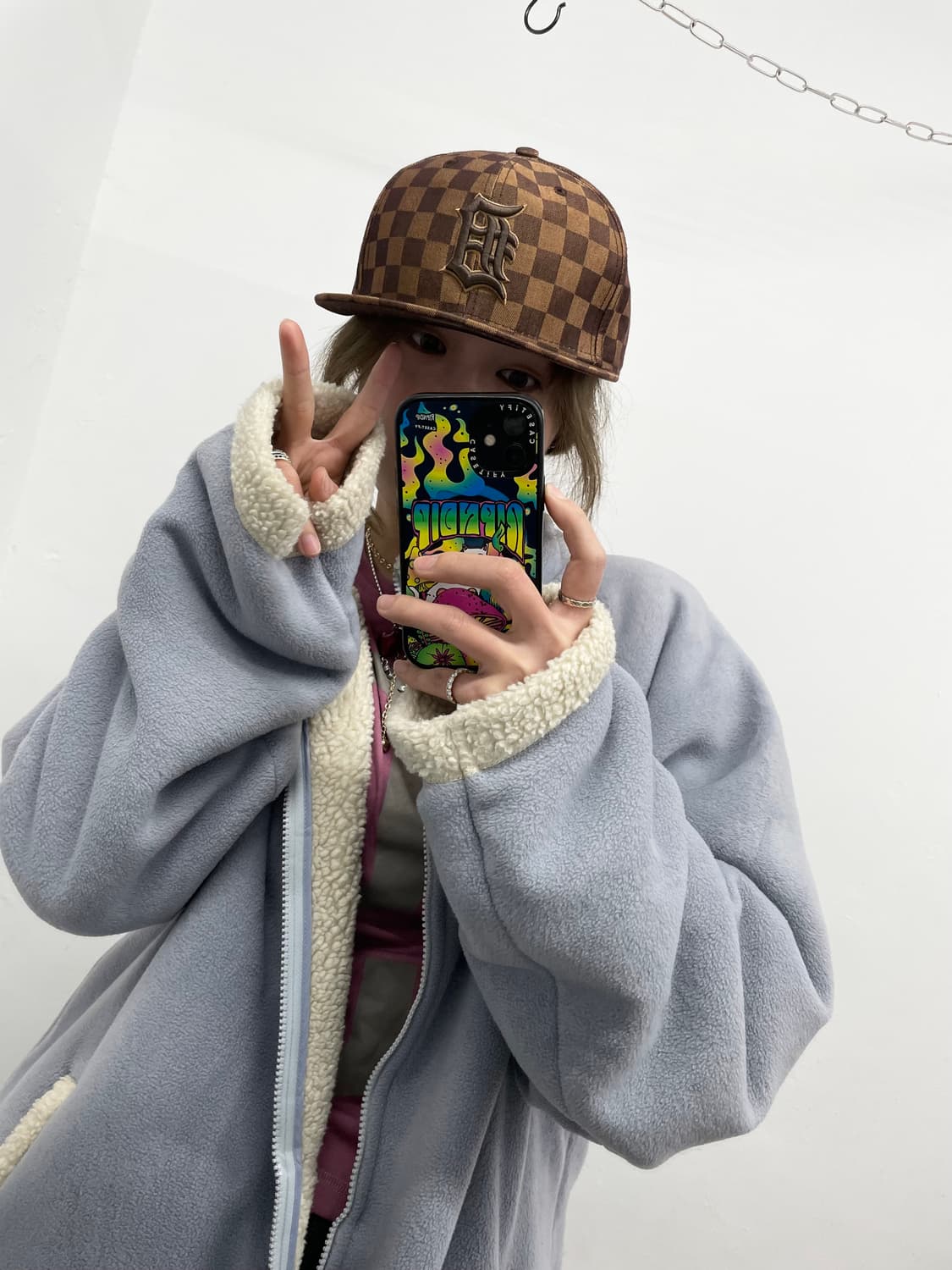 뉴에라 59 fifty LA 체커보드 모노그램  상품이미지3