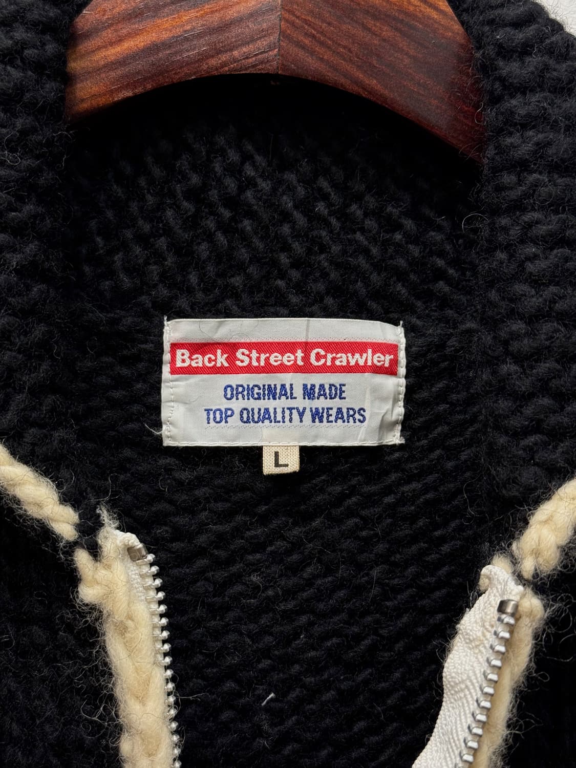 L) Back Street Crawler Wool Zip Knit Jac 상품이미지7