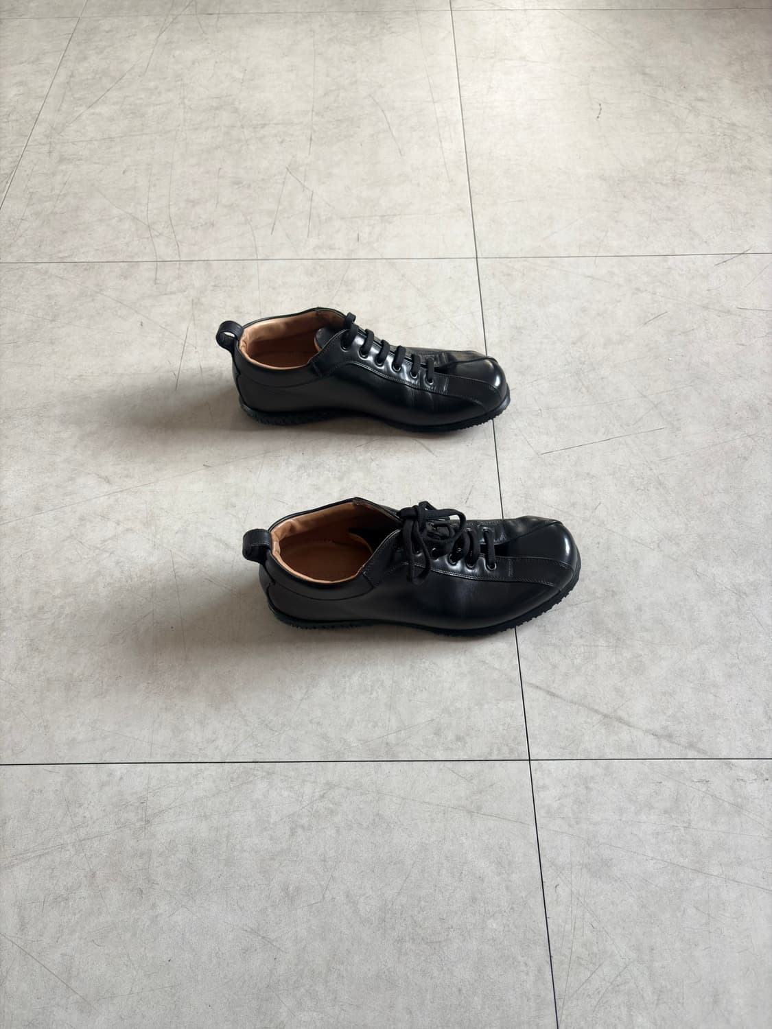 엠포리오 아르마니 레더 슬림 스니커즈 상품이미지1