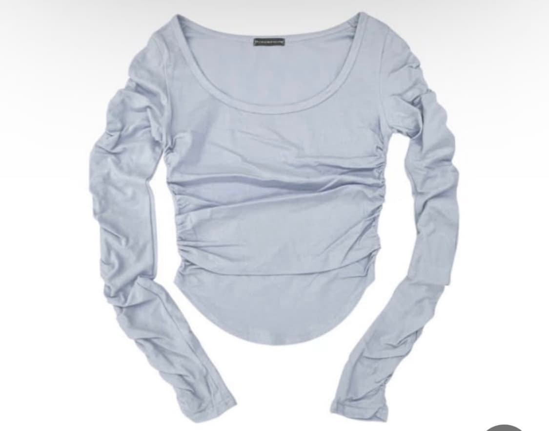 새상품)플리즈노팔로우 모모탑 스카이블루 상품이미지2