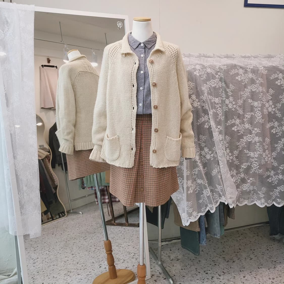 Bliss bunch 알파카혼방 가디건 상품이미지1