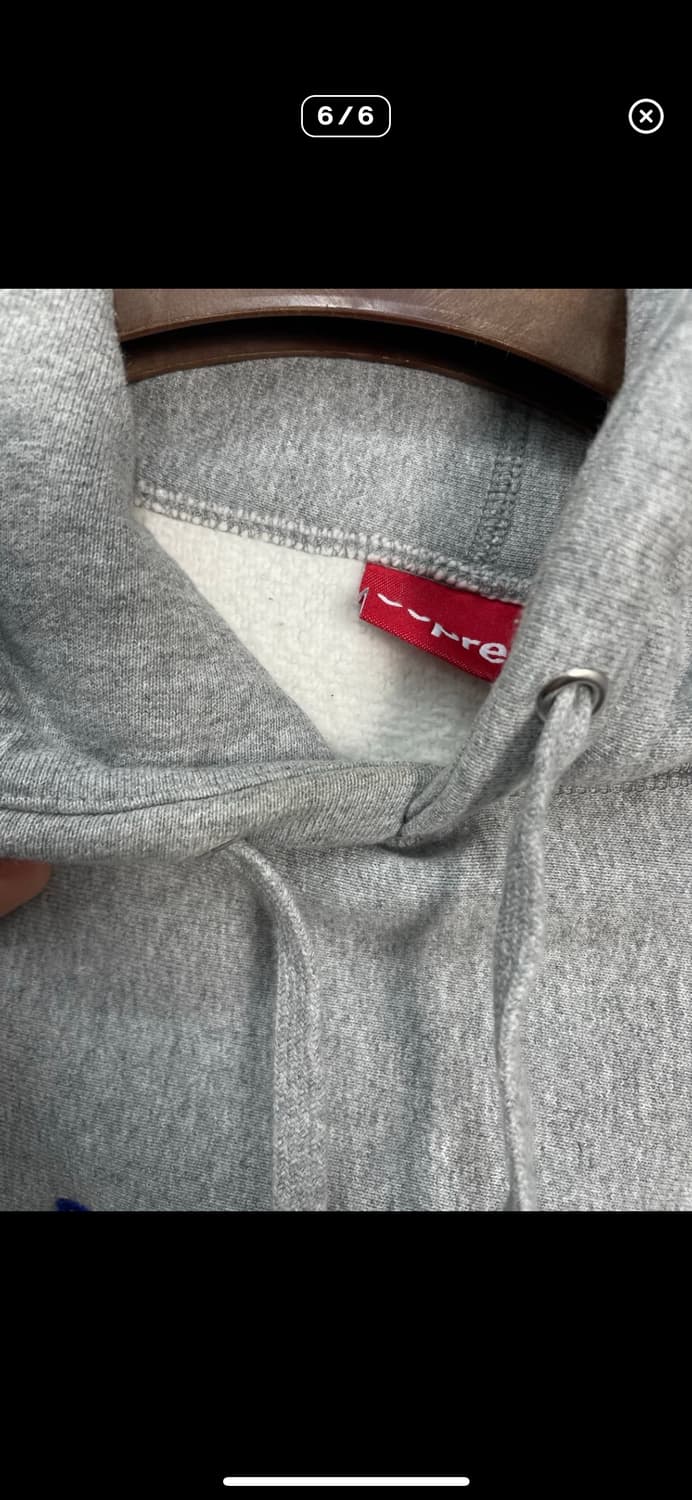 슈프림 반다나 박스로고 헤더 그레이 후드티 A3232 상품이미지6