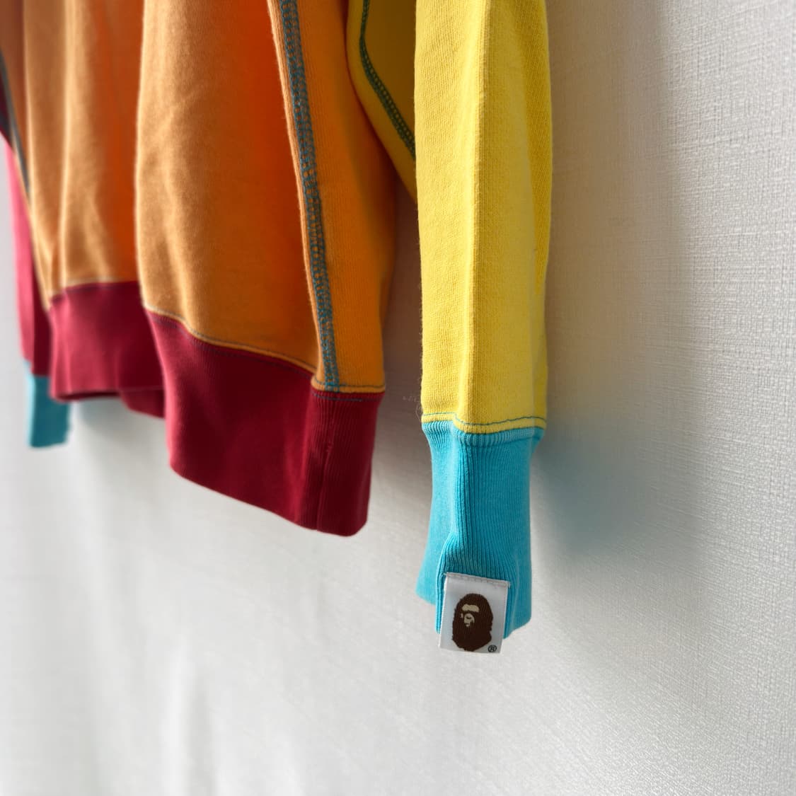 Bape 베이프 카우보이 백 프린팅 맨투맨 멀티컬러 M 상품이미지7