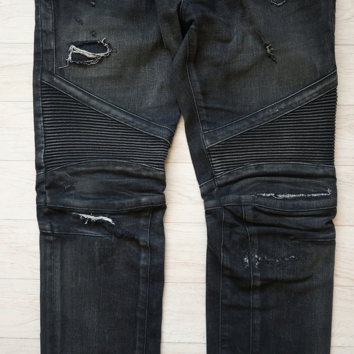 발망 블랙 바이커 진 상품이미지3