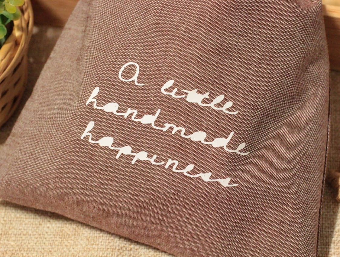 핸드메이드 브라운 스트링 파우치 상품이미지6