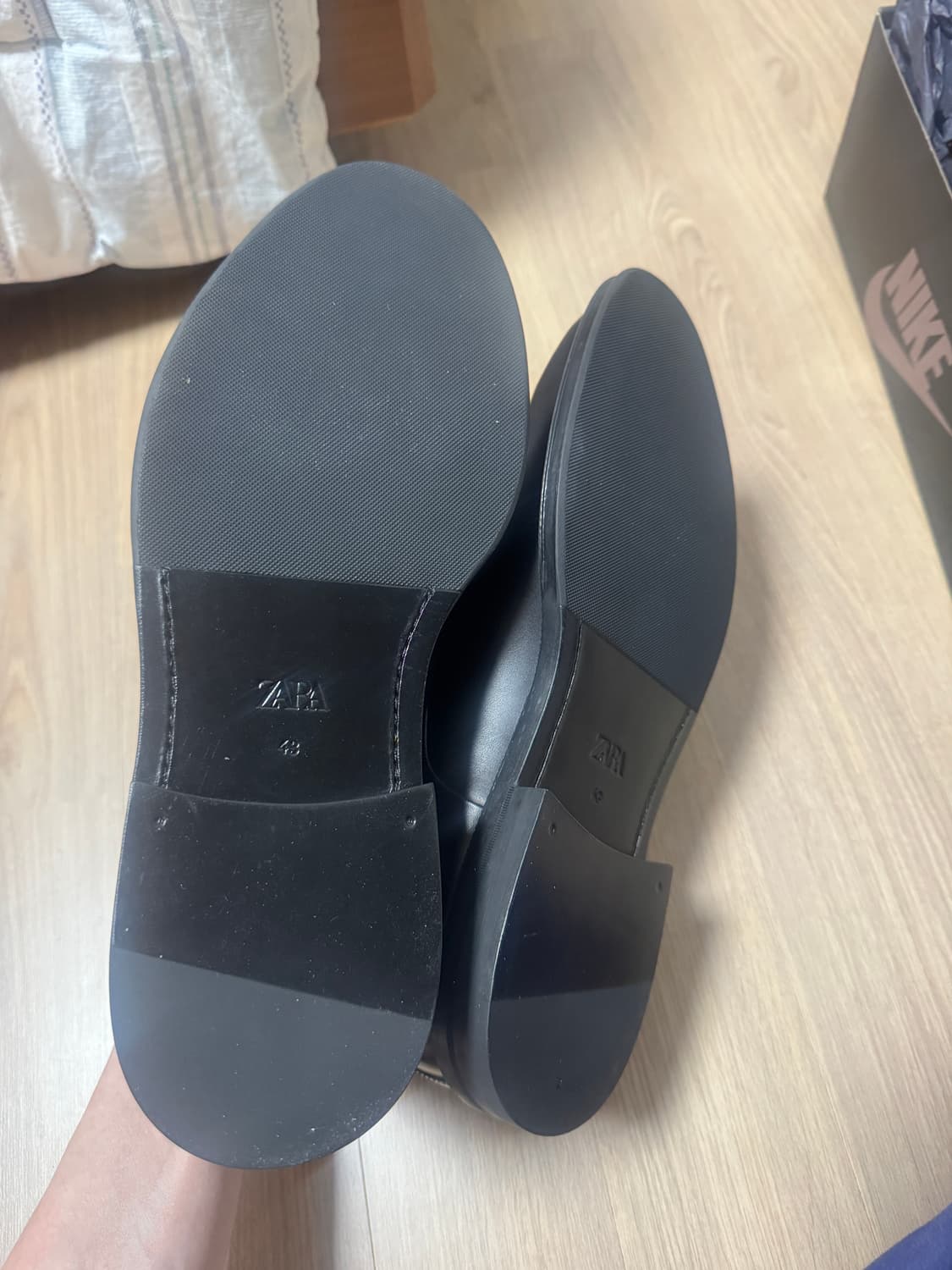 zara 자라 소가죽 레더 더비 구두 43사이즈 새상품 판매  상품이미지4