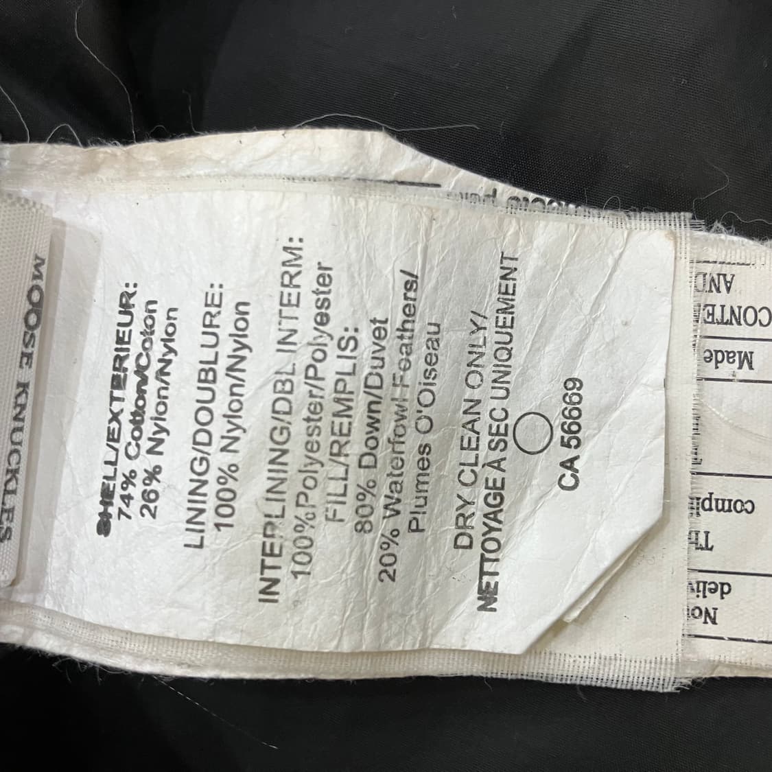 무스너클 쓰리쿼터 다운 패딩 점퍼 S 상품이미지8