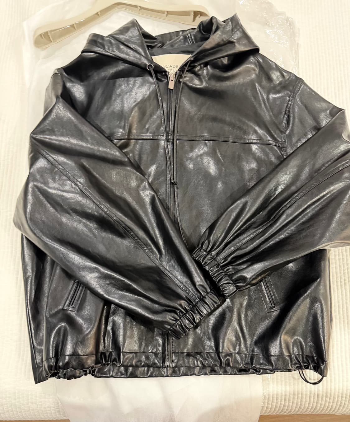 파사드패턴 후드레더자켓 s 사이즈 상품이미지5