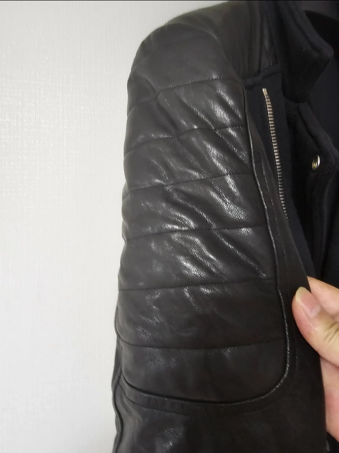 발망 11주년 레더 슬리브 가죽쟈켓(M/95/고가모델) 상품이미지3