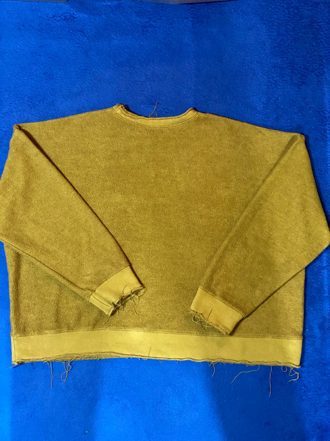 Glamour 글래머 루즈핏 그런지 스타일 니트 머스타드 그린 상품이미지2