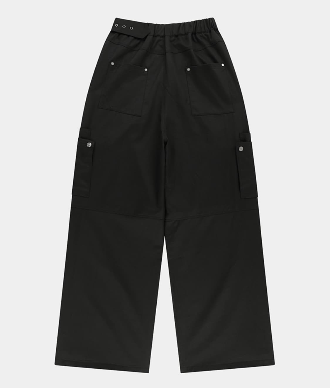 에트오소메 벨트 투포켓 컷라인 오버핏 팬츠 상품이미지4