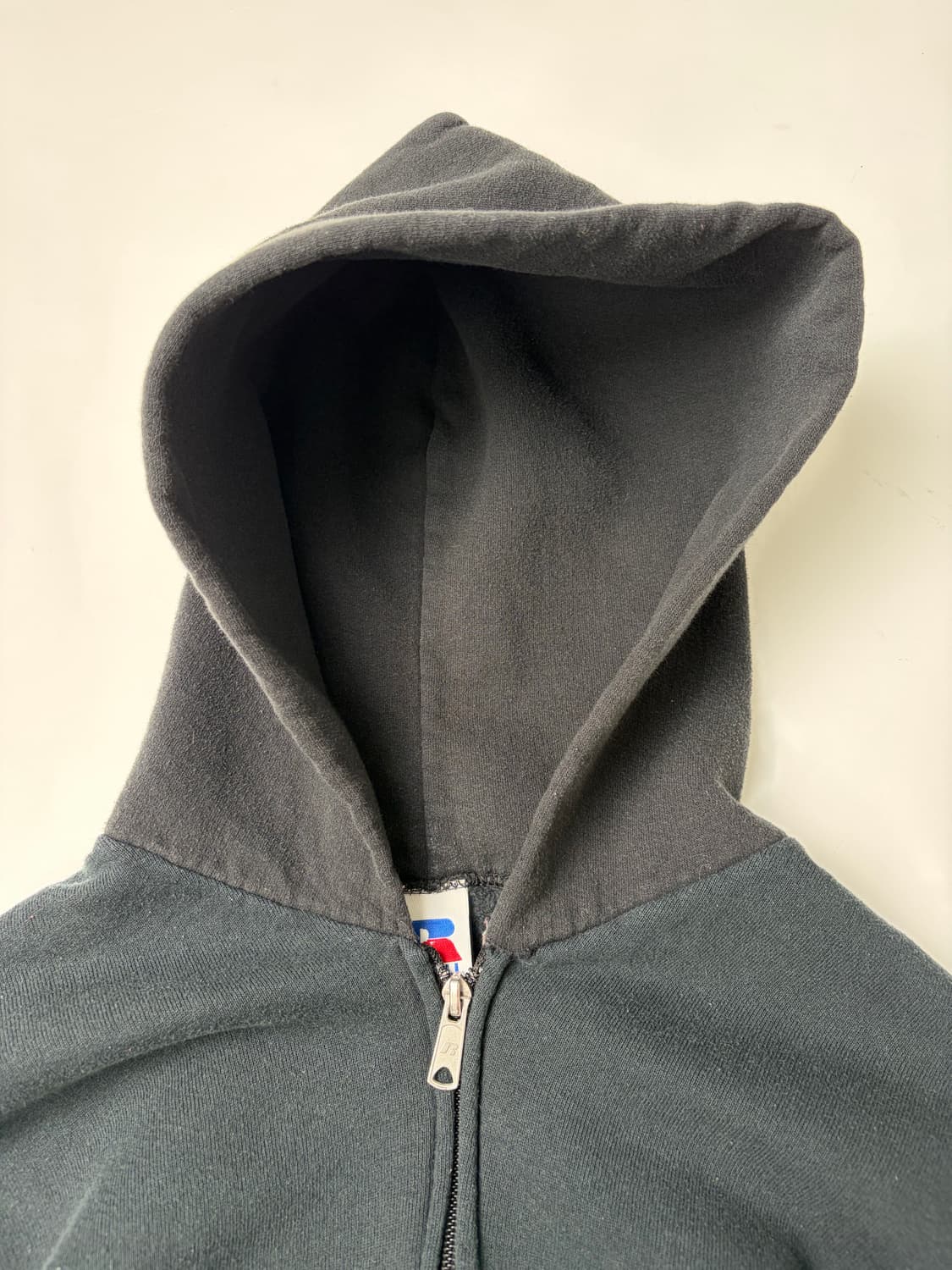 90s Russell Two Tone Zip Up Hoodie 상품이미지6