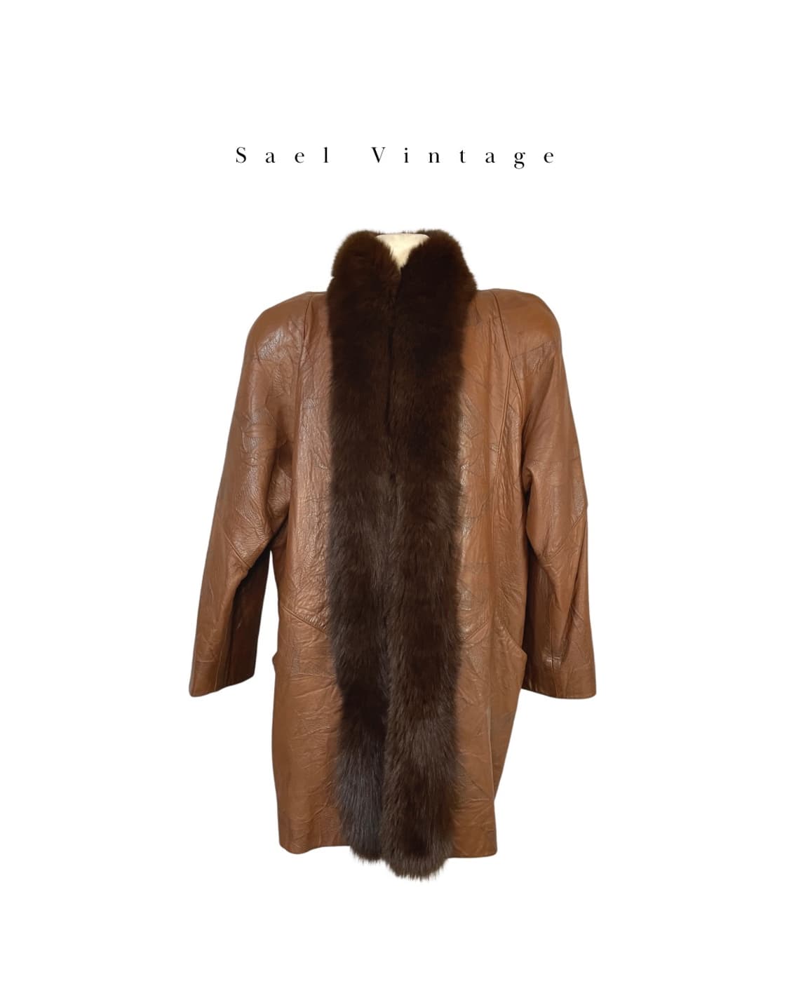 미드센추리 리얼 폭스 퍼 램스킨 코트 상품이미지2